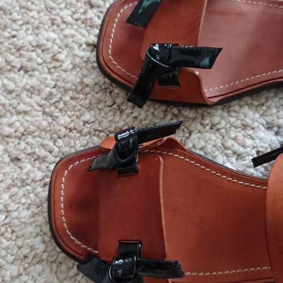 Marni Amber Brown + carbone Sandals size 38 - Picture 8 of 12